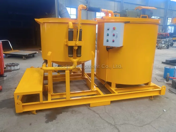Gaodetec GMA750-1500E High Shear Colloidal Cement Bentonite Grout Mixer and Agitator